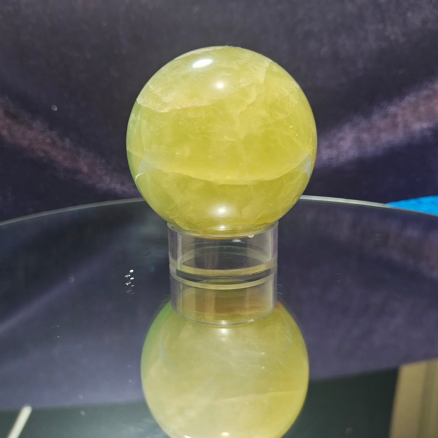 Sour Candy Fluorite Sphere 233g 7cm | Candy Fluorite Crystal Ball | Focus & Chakra Healing