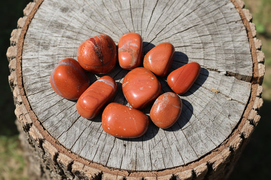 Red Jasper Tumbled Stones – Red Crystal for Strength, Stamina, Protection & Grounding