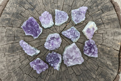 Raw Amethyst clusters
