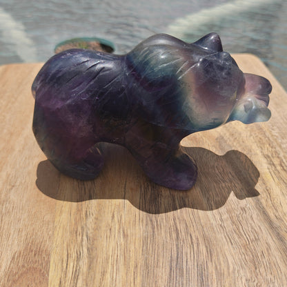 Rainbow Fluorite Bear 