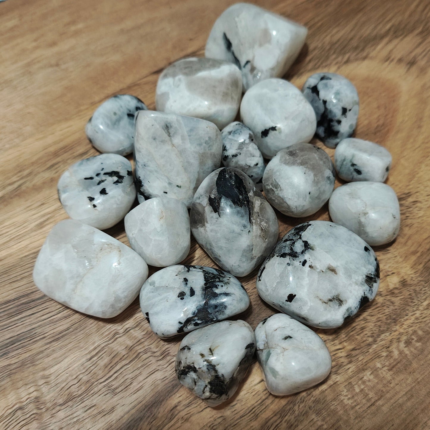 Moonstones tumbles 