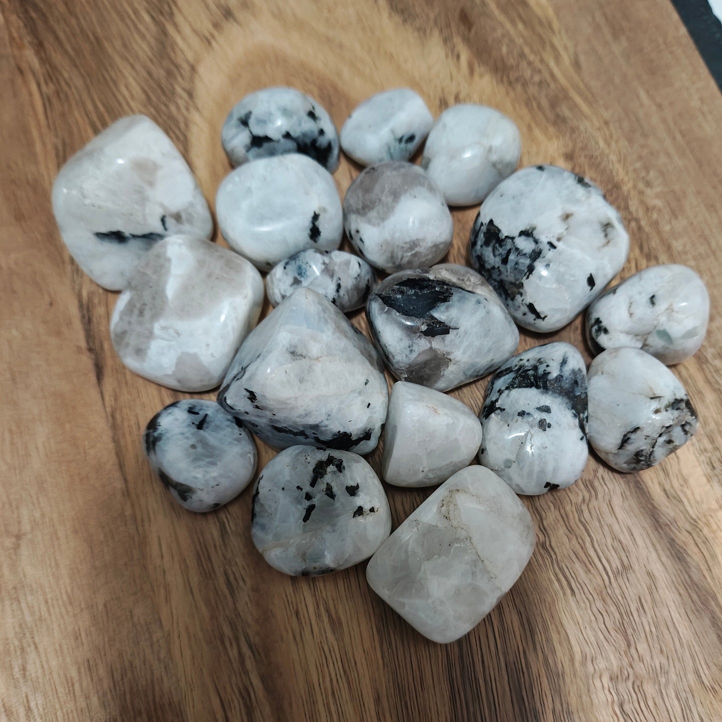 Moonstone tumbles 