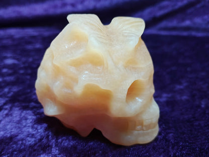 Orange Skull Left Side