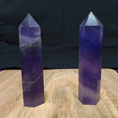 Both Purple Fluorite Tower