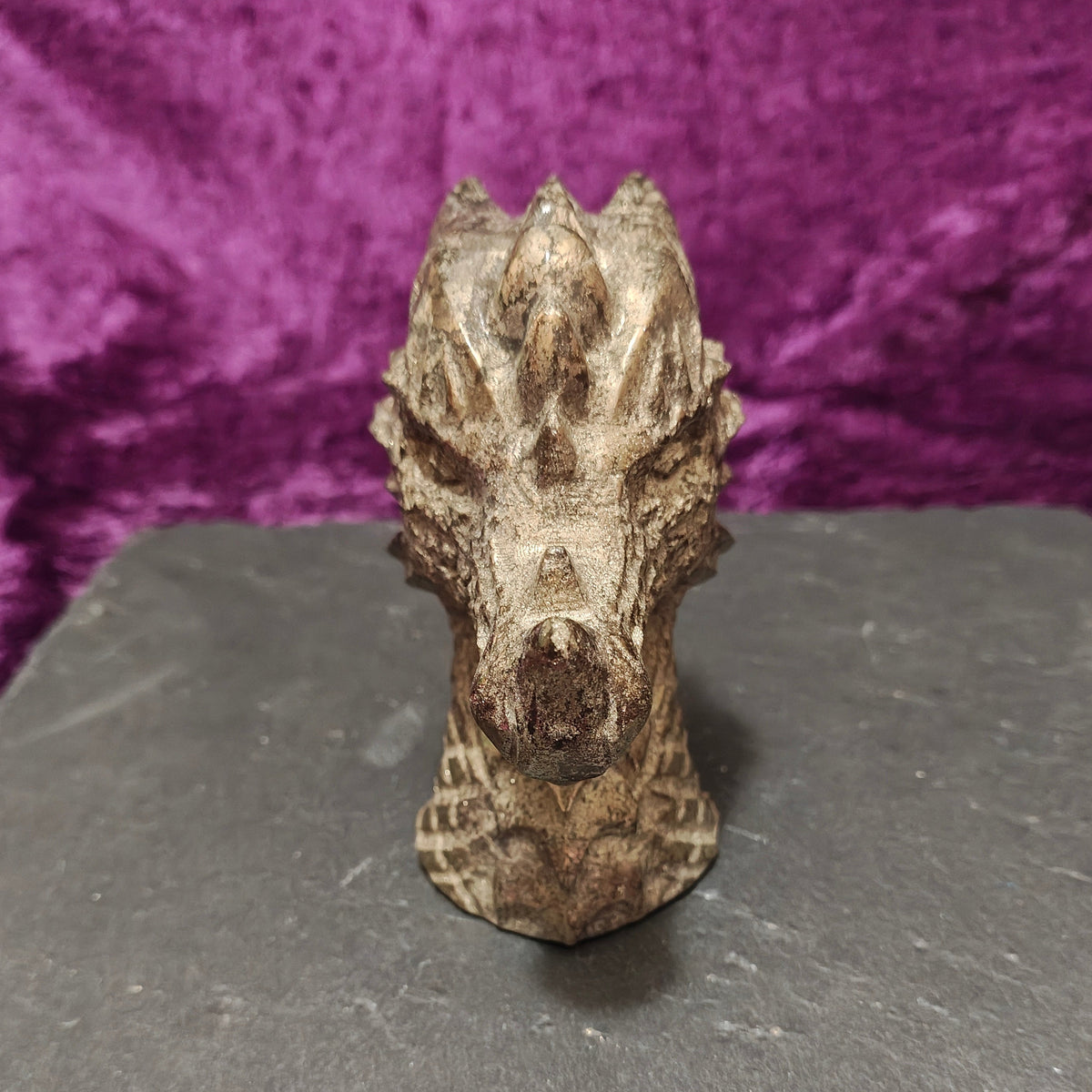 Pyrite Dragon Head Front