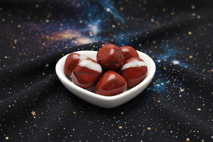 Red Jasper Tumbled Stones – Red Crystal for Strength, Stamina, Protection & Grounding